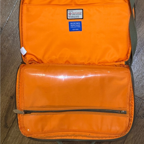 Vintage Surplus Boeing Laptop Olive Green Bag - Picture 5 of 9